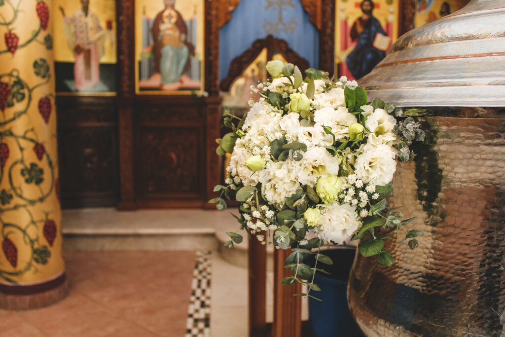 church flower floral baptism christening decor decorations party Cyprus hire rental