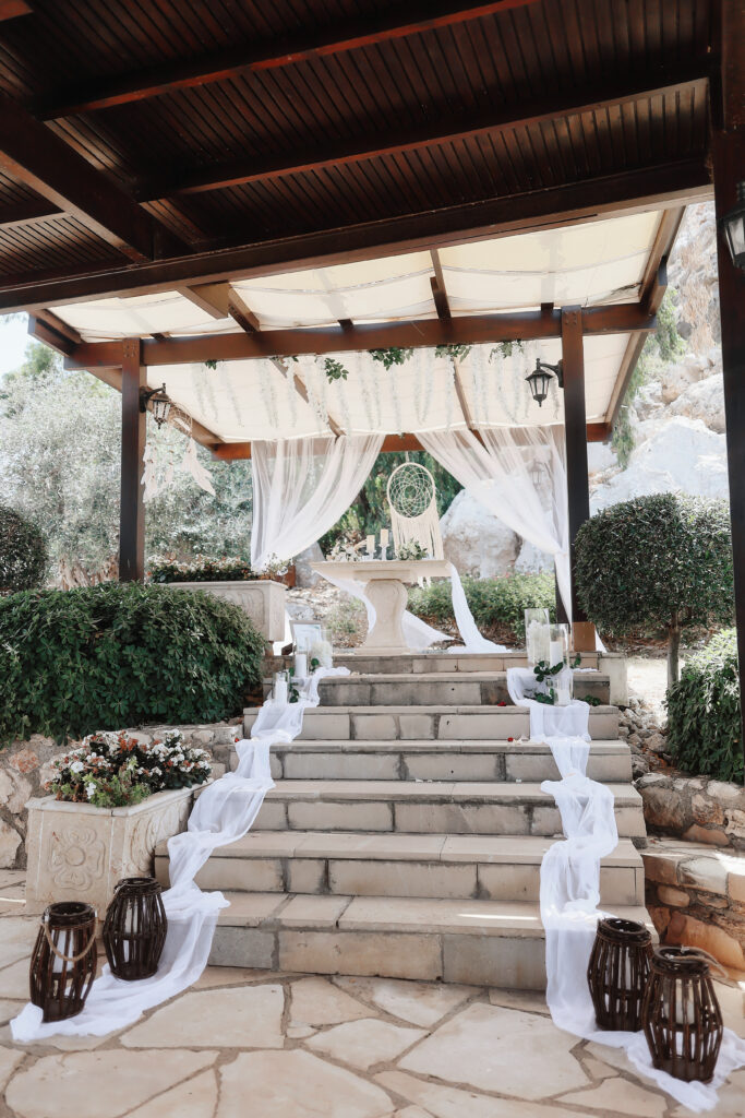 Saint Elias church Protaras Ayia Napa Cyprus wedding ceremony symbolic planners private intimate destination wedding by the sea