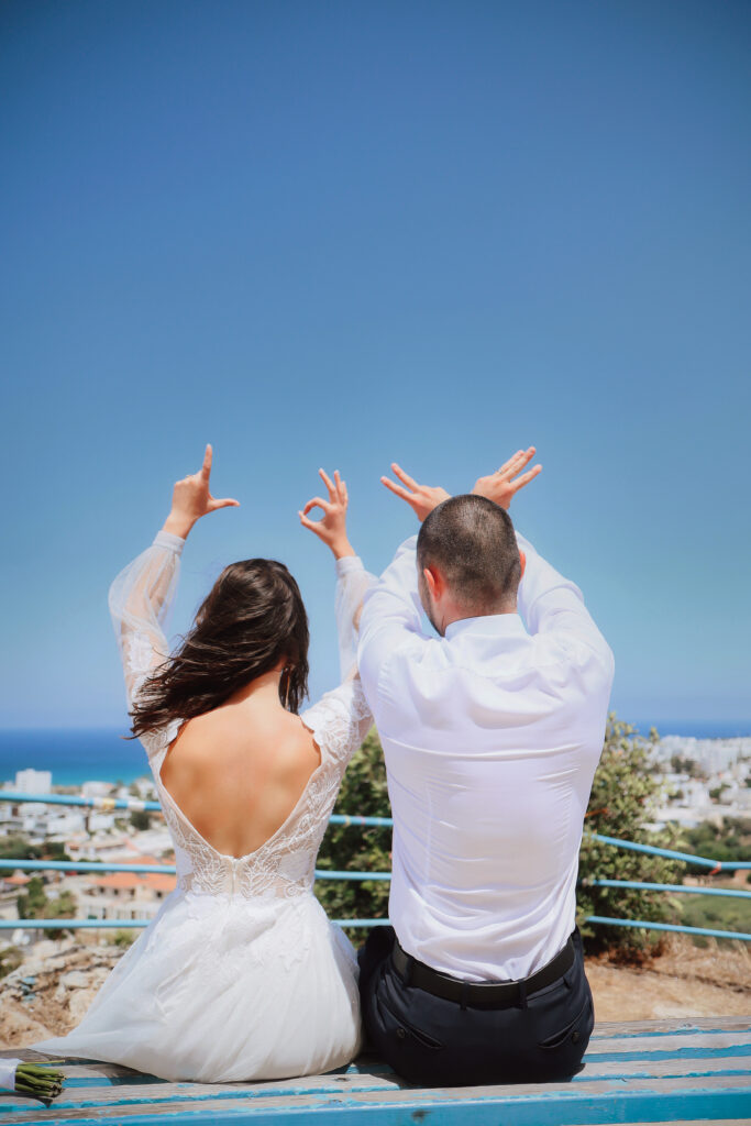 love bride and groom destination wedding by the sea unique Cyprus planner all inclusive package