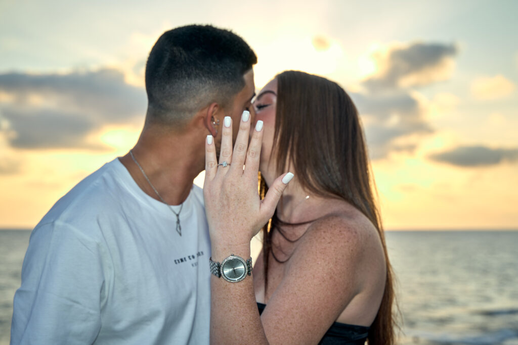 Cyprus marriage proposal surprise engagement sunset private romantic couple