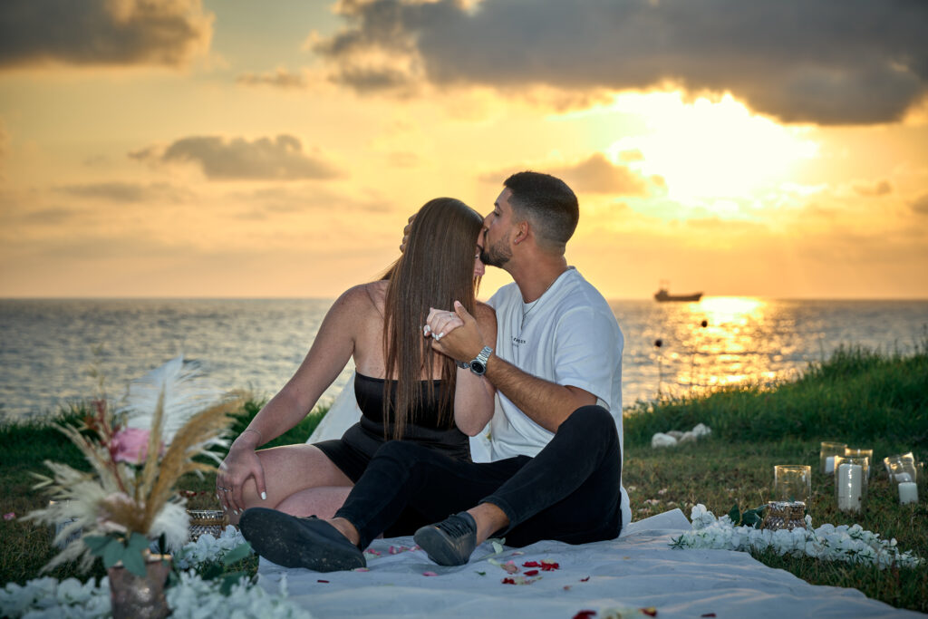 sunset private marriage proposal engagement Cyprus Ayia Napa