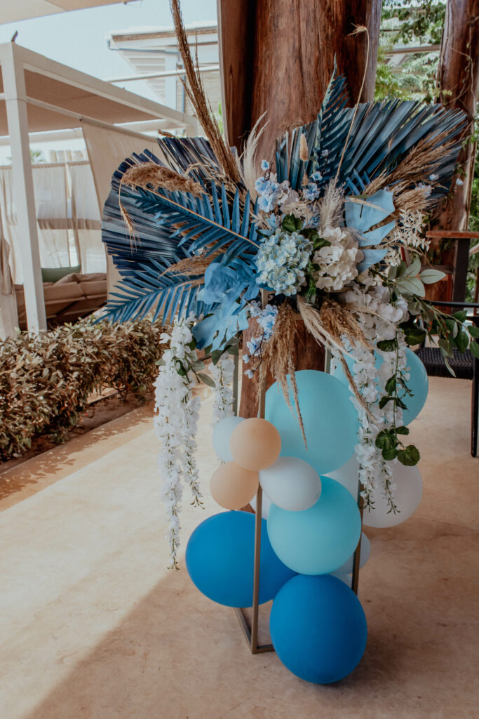 boho ocean theme sea decoration Cyprus party hire rentals