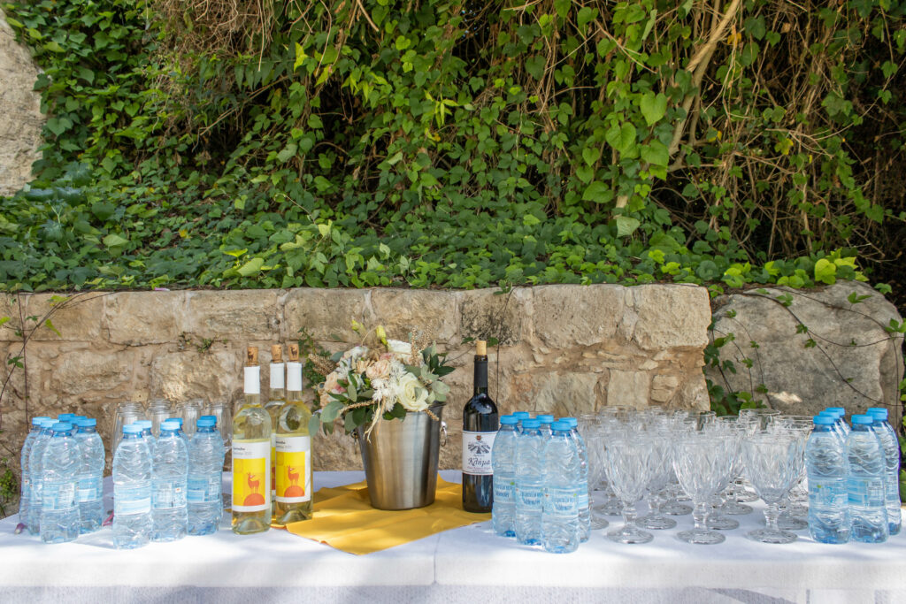 drinks during wedding ceremony all iclusive package Lemba Vrisi Paphos private venue