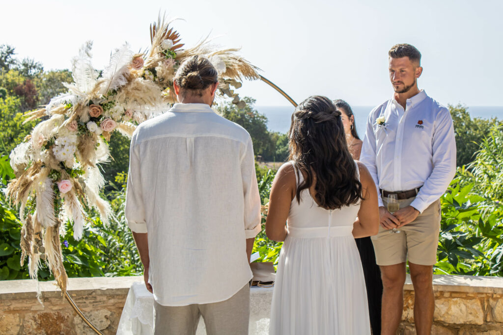 sea view intimate wedding ceremony Lemba Vrisi Paphos