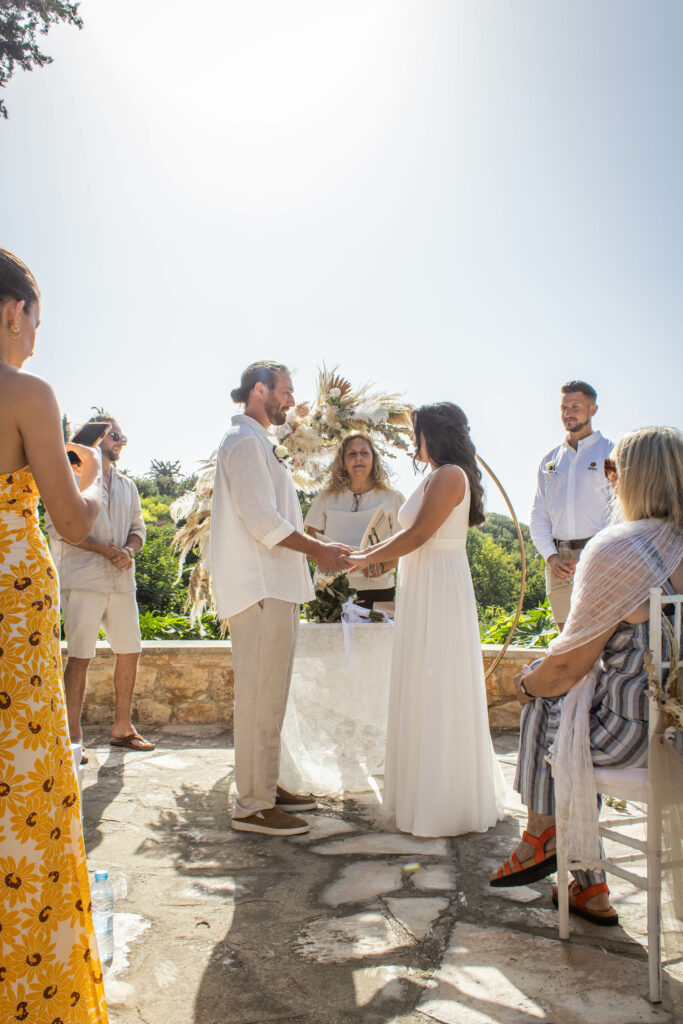private intimate wedding ceremony sea view Paphos Cyprus