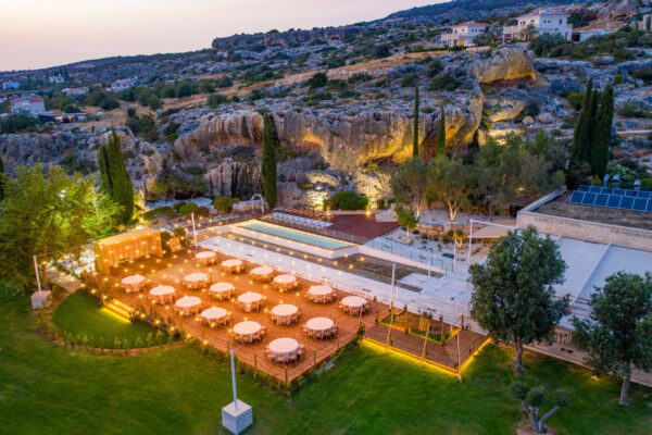 Paliomonastiro wedding venue Paphos private wooden decorations price package authentic Pegeia