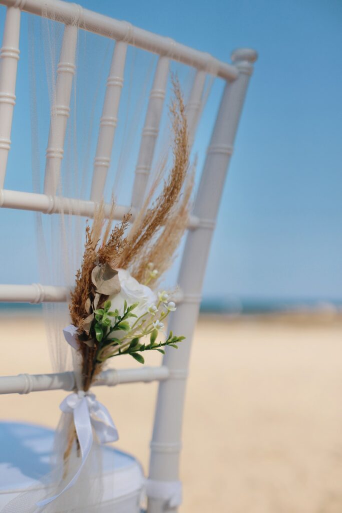 Cyprus wedding decoration hire boho chair decor