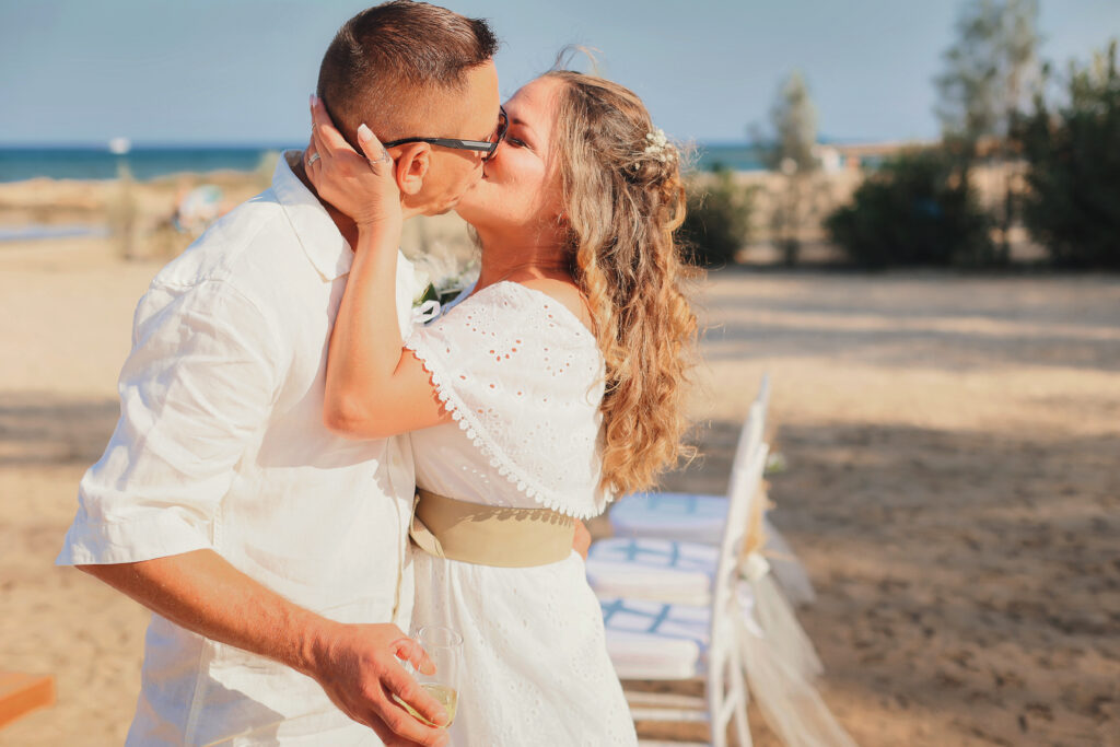 Cyprus beach wedding ceremony