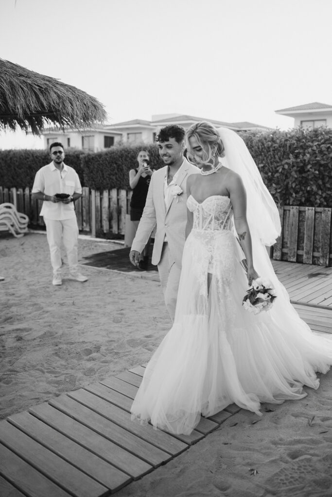 beach ceremony private intimate civil wedding Cyprus
