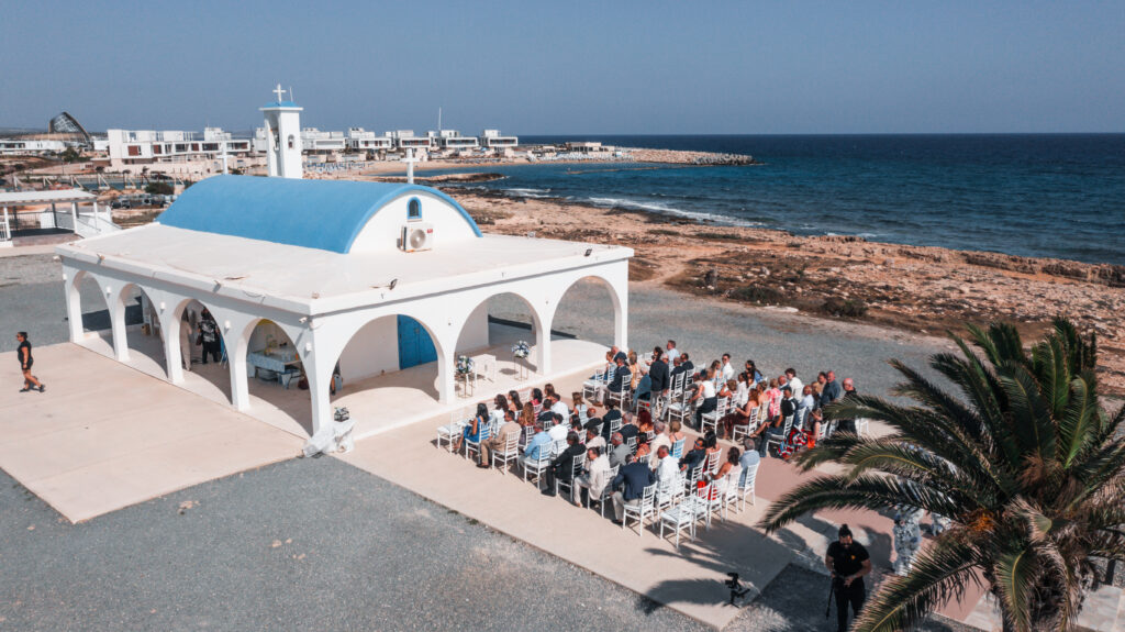 Ayia Thekla church Cyprus wedding ceremony