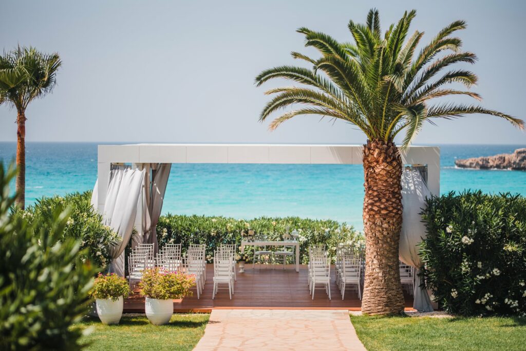 Nissi beach hotel Ayia Napa wedding venue gazebo