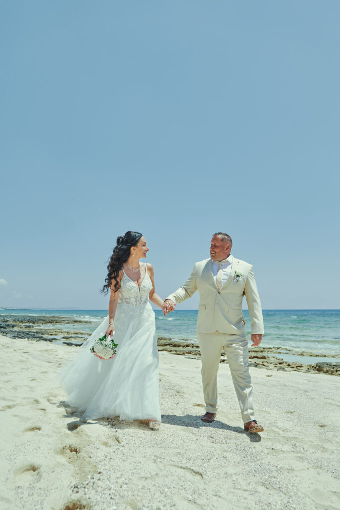 Cyprus beach wedding elopement ceremony Europe