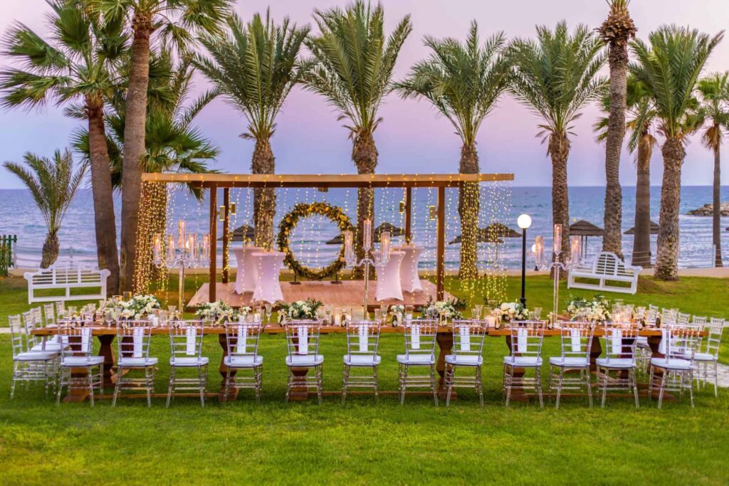 Golden bay hotel Larnaka beach wedding Cyprus venue