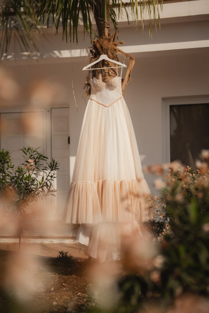 luxury wedding dress photoshoot in Cyprus