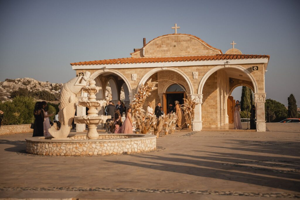 Orthodox church wedding in Cyprus at Saint Epifanios