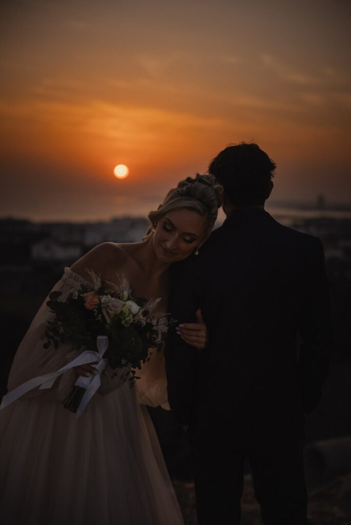 sunset wedding photoshoot in Cyprus