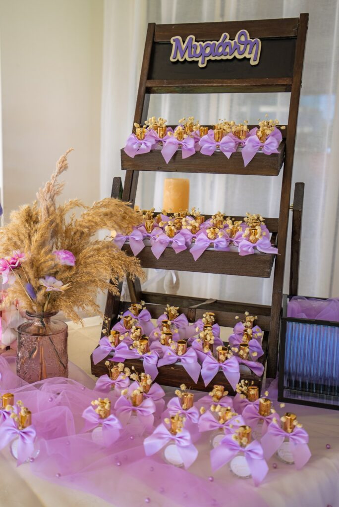 personalized baptism gifts in Cyprus hand made perfume gifts stand at the christening in Cyprus
